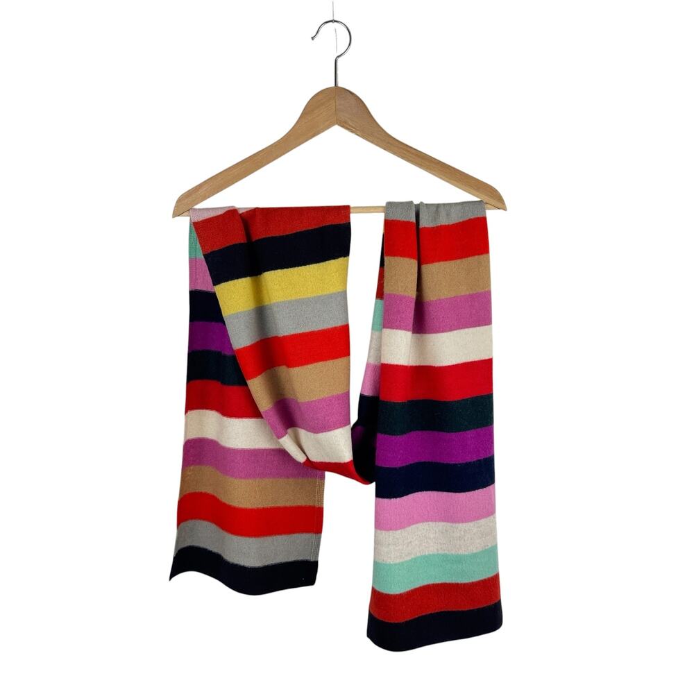 Rainbow Stripe Cashmere Scarf